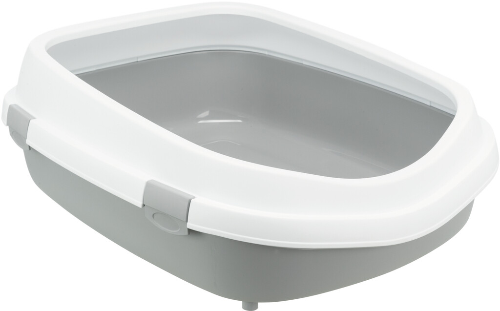 Bac à litière Primo XXL, avec rebord gris Bac à litière Primo XXL, avec rebord gris