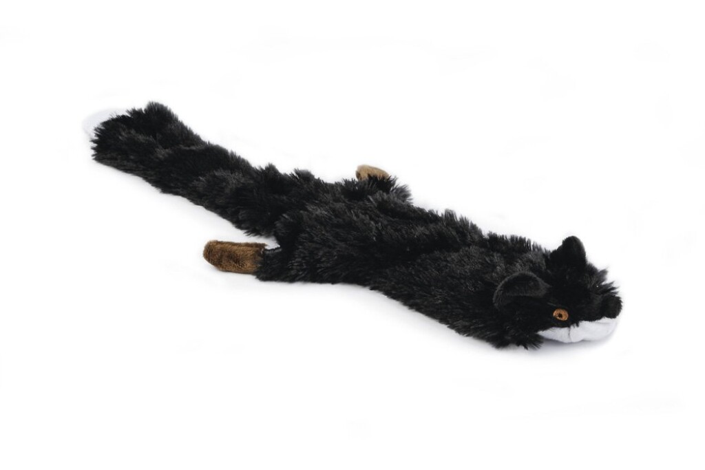 Flatino Vos Pluche Zwart 52cm