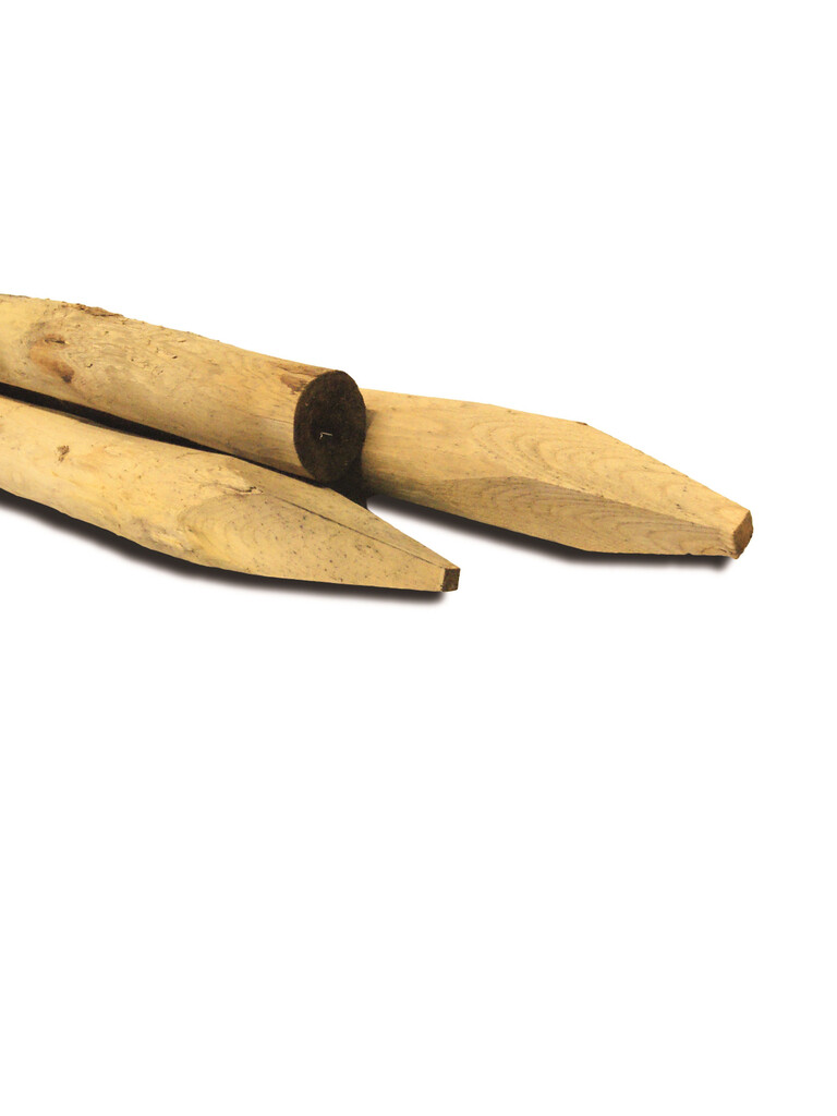 Poteau châtaignier écorecé 80/100 x 2500mm