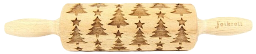 Decoratie-deegrol Christmas Tree hout