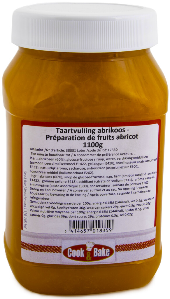 Taartvulling abrikoos 1100g