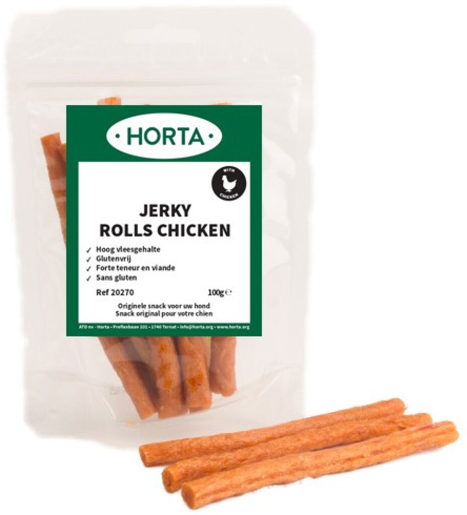 Jerky rolls chicken 100g Jerky rolls chicken 100g