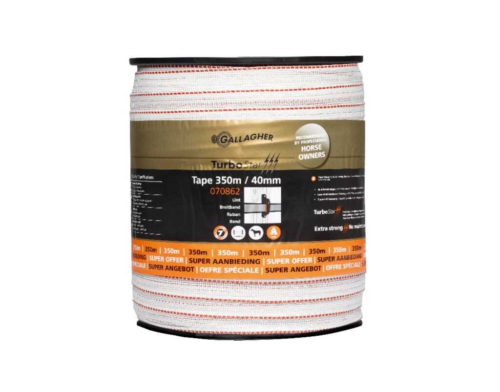 Turbostar lint 40mm wit 350m
