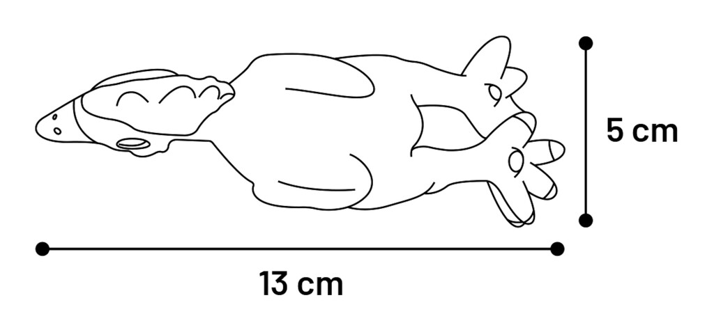 Latex Puck Petit Animal 13cm