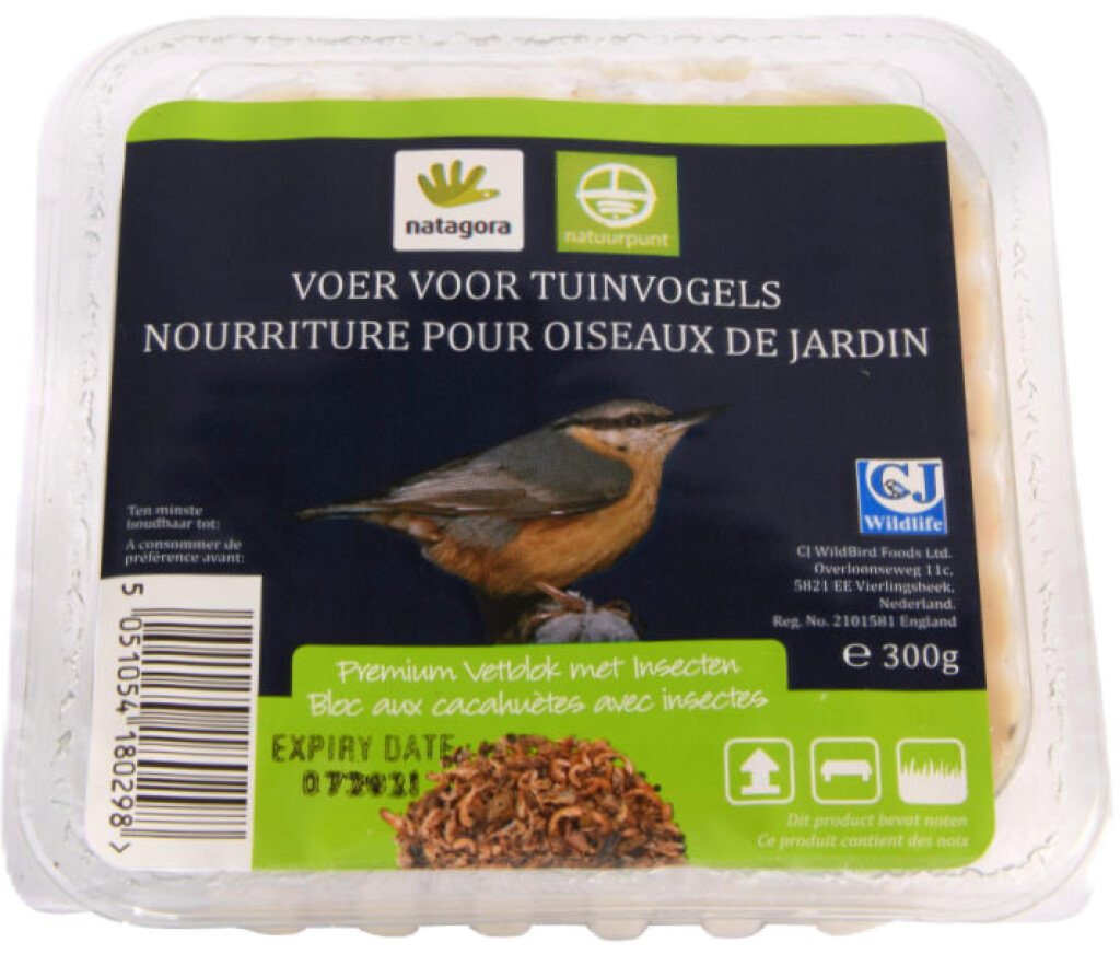 Bloc de graisse avec insectes premium 300g