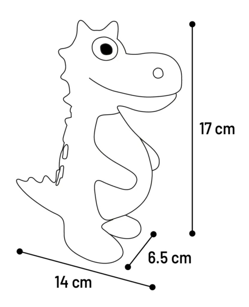 HS Puga Latex Dino Zwart L HS Puga Latex Dino Zwart L