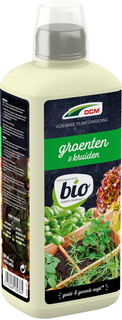 Vloeibare meststof voor groenten en kruiden 800 ml