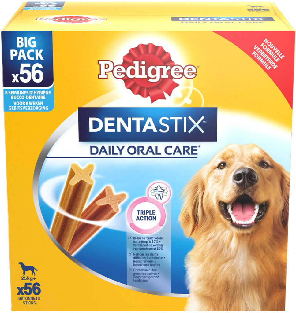 Dentastix Daily Oral Care snacks 25 kg+ Big Pack 56 sticks