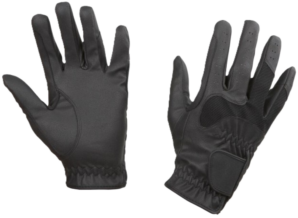 Gants d’équitation Gloria noir L Gants d’équitation Gloria noir L