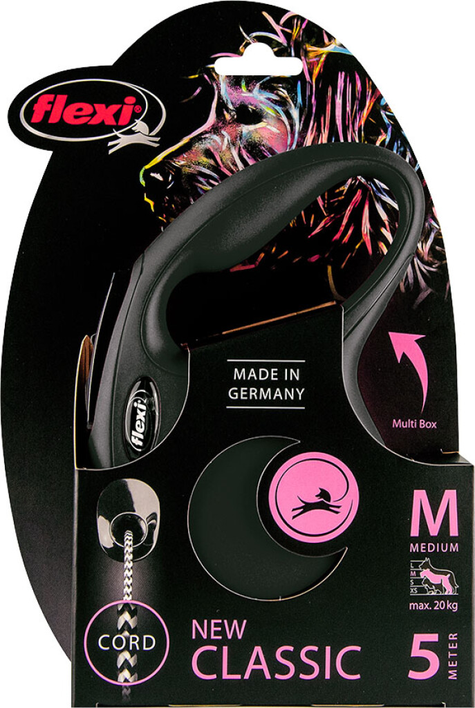 Classic Laisse Corde Noir M 5 m