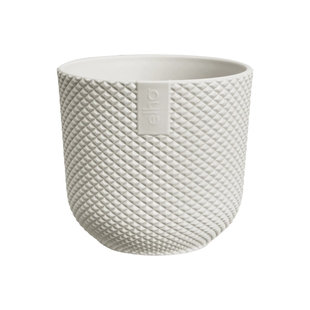 Pot de fleurs Jazz rond mini 7cm blanc soie