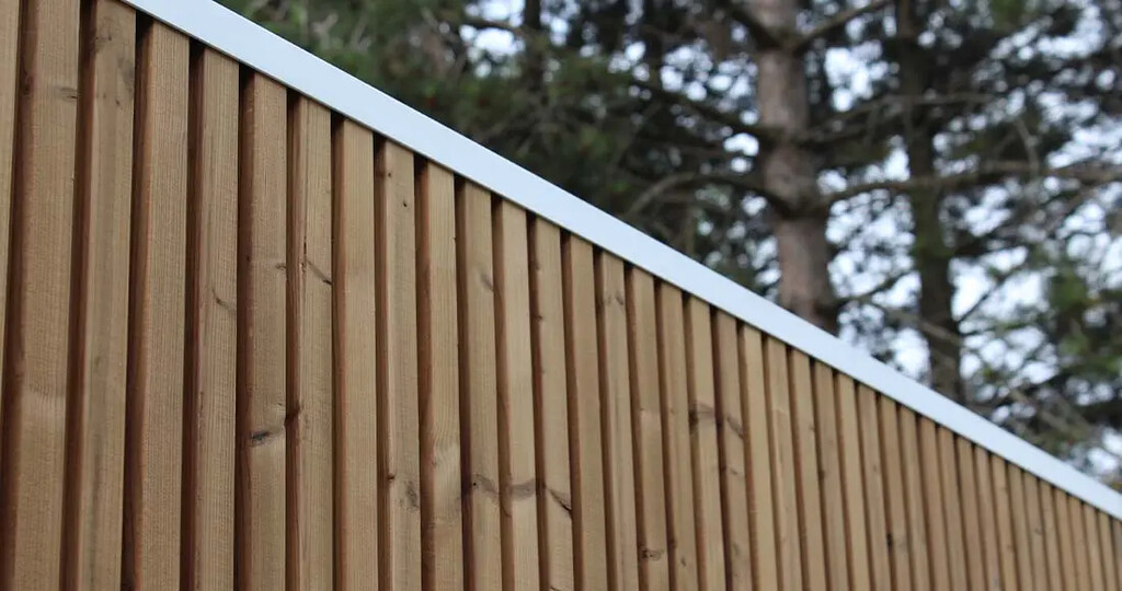Tuinwand Thermowood aluminium 178 x 178 cm