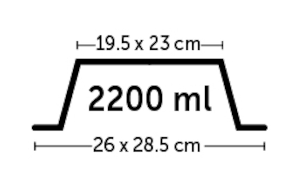 Eet- en drinkpot Leno Classic nr4 2200ml Eet- en drinkpot Leno Classic nr4 2200ml