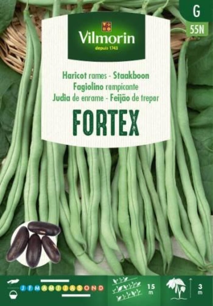 Haricot mangetout à rames Fortex 80g