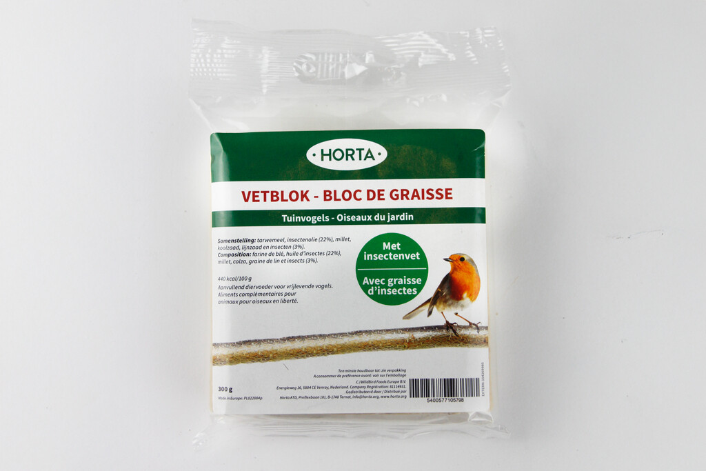 Bloc de graisse avec insectes