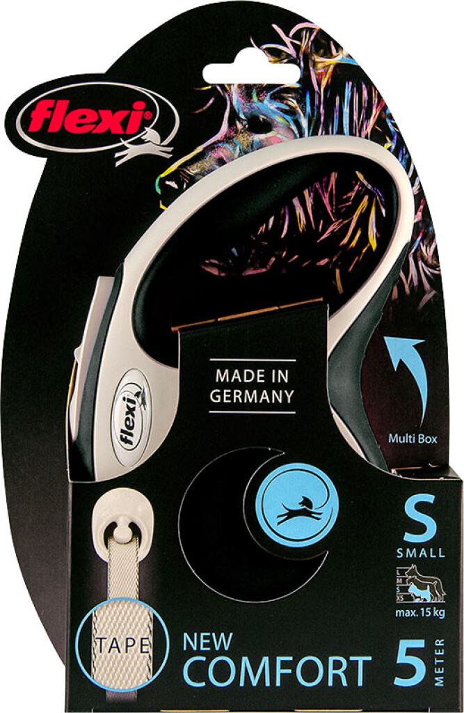 Laisse New Comfort Sangle Noir S 5m Laisse New Comfort Sangle Noir S 5m
