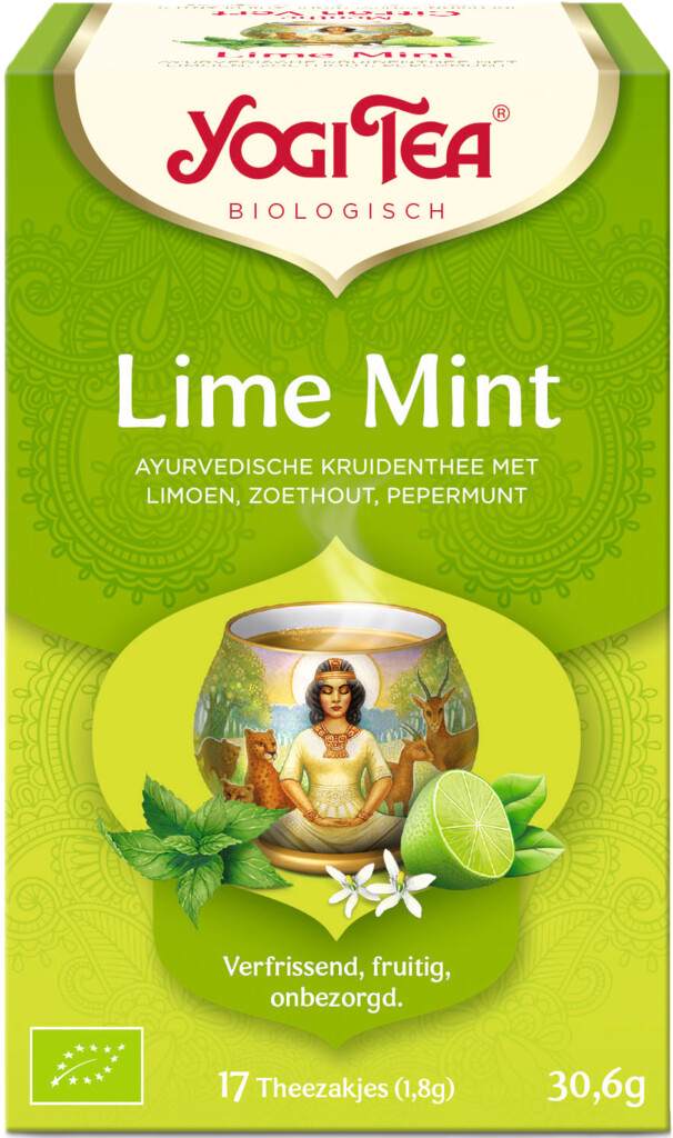Thee Lime mint bio 17 builtjes