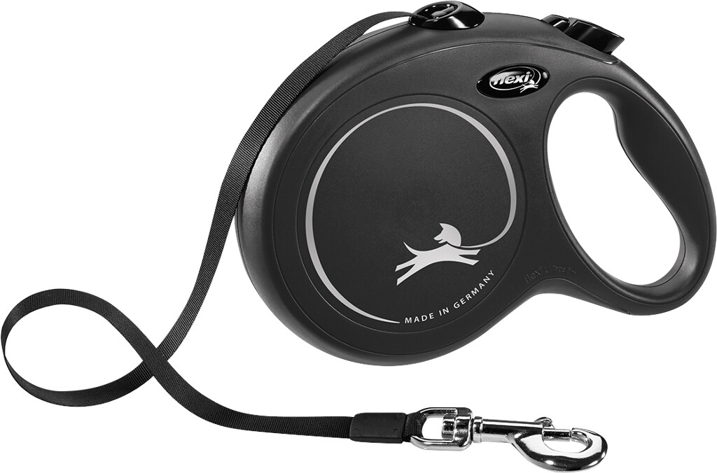 Classic Laisse Sangle Noir L 8 m