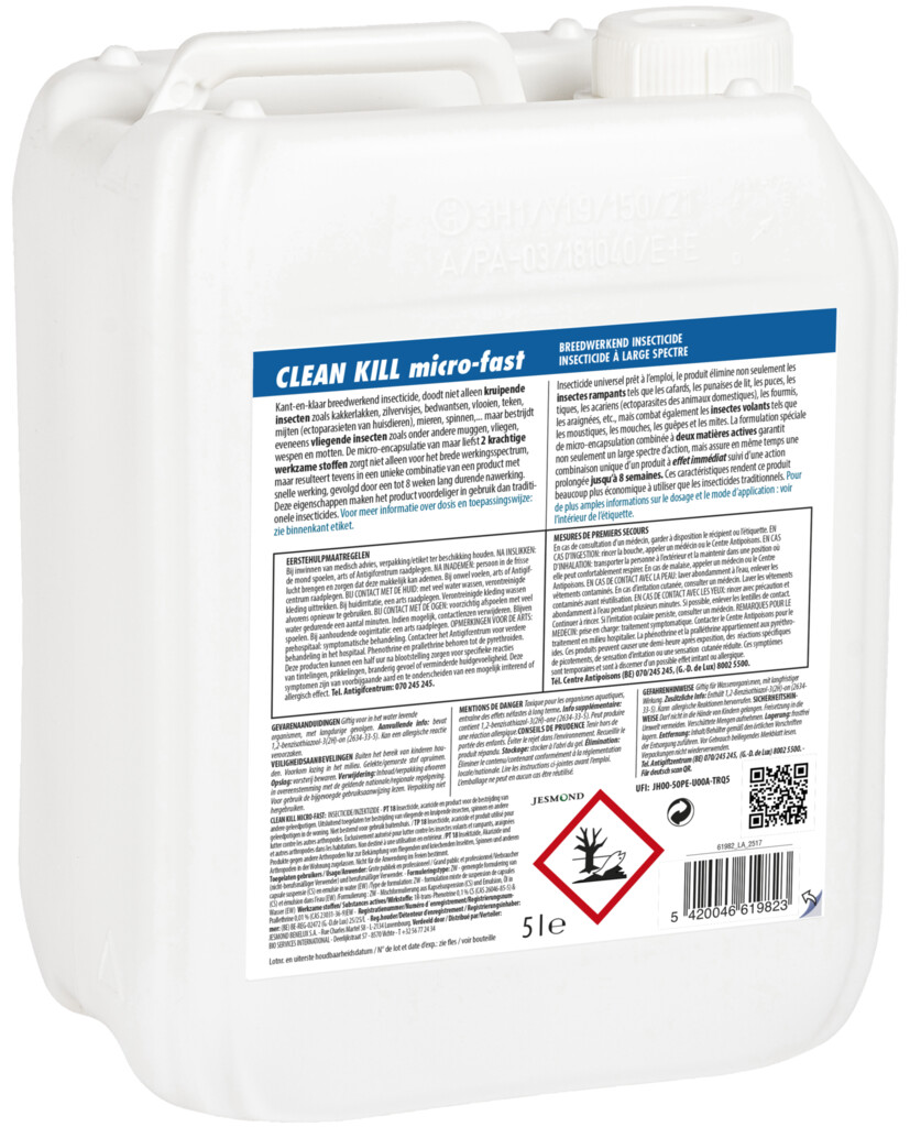Clean Kill Micro-Fast Insecticide 5L Clean Kill Micro-Fast Insecticide 5L