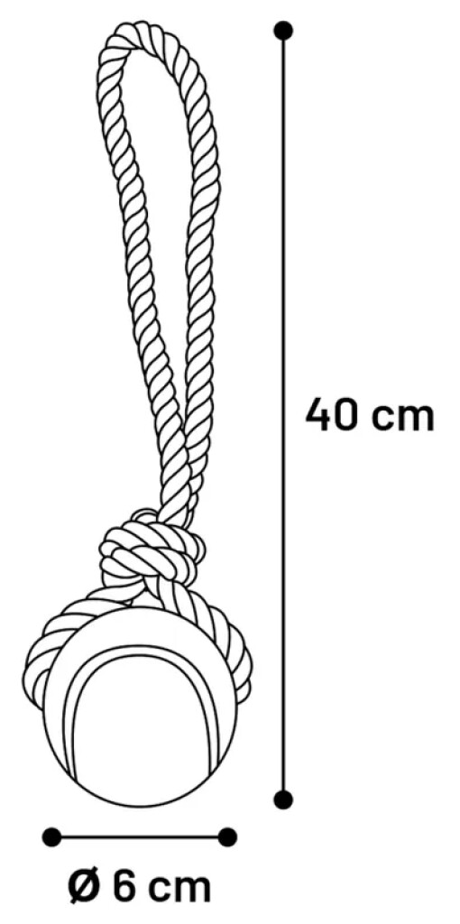 HS Jim Trektouw Tennisbal Blauw/Wit/Grijs S