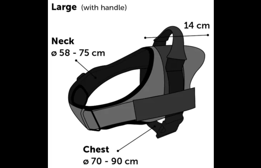 Harnas Best Buddy Pluto Zwart L Harnas Best Buddy Pluto Zwart L