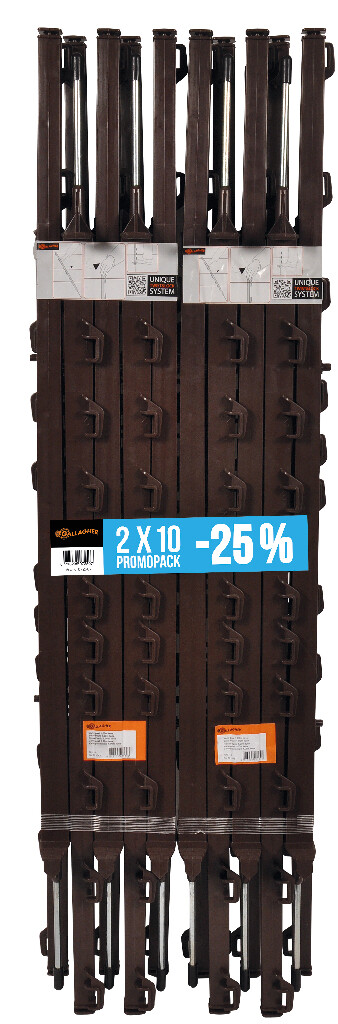 Duopack Vario paal (2x10)Terra 1,00m Duopack Vario paal (2x10)Terra 1,00m