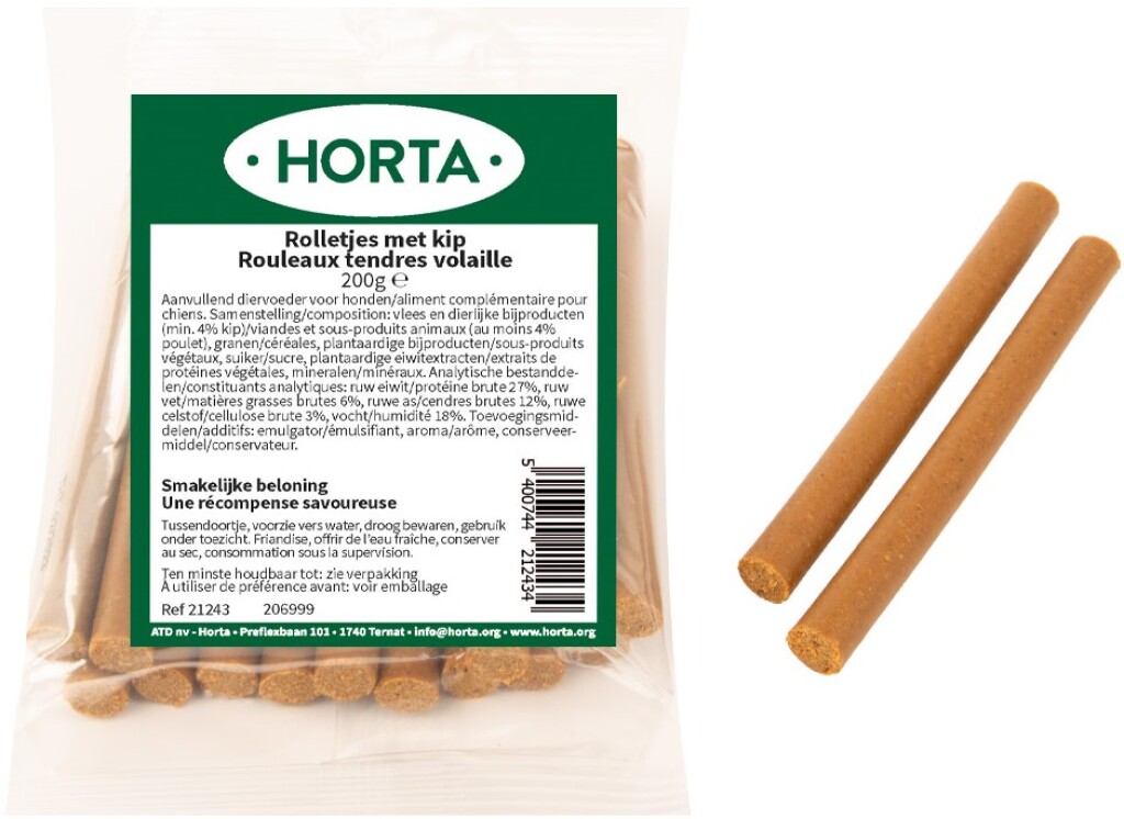 Rouleaux tendres 200g volaille