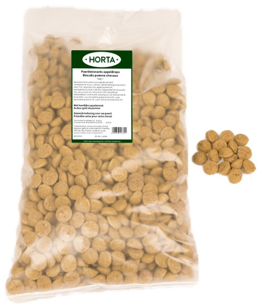 Paardensnacks appel drops 5 kg