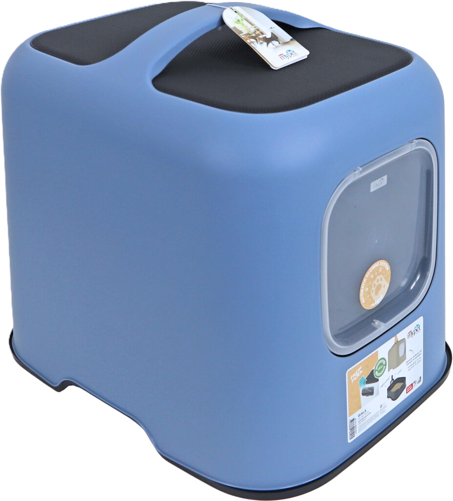 MyPet Biala 51 x 39.5 x 44.3 - Toilette pour chat - horizon bleu