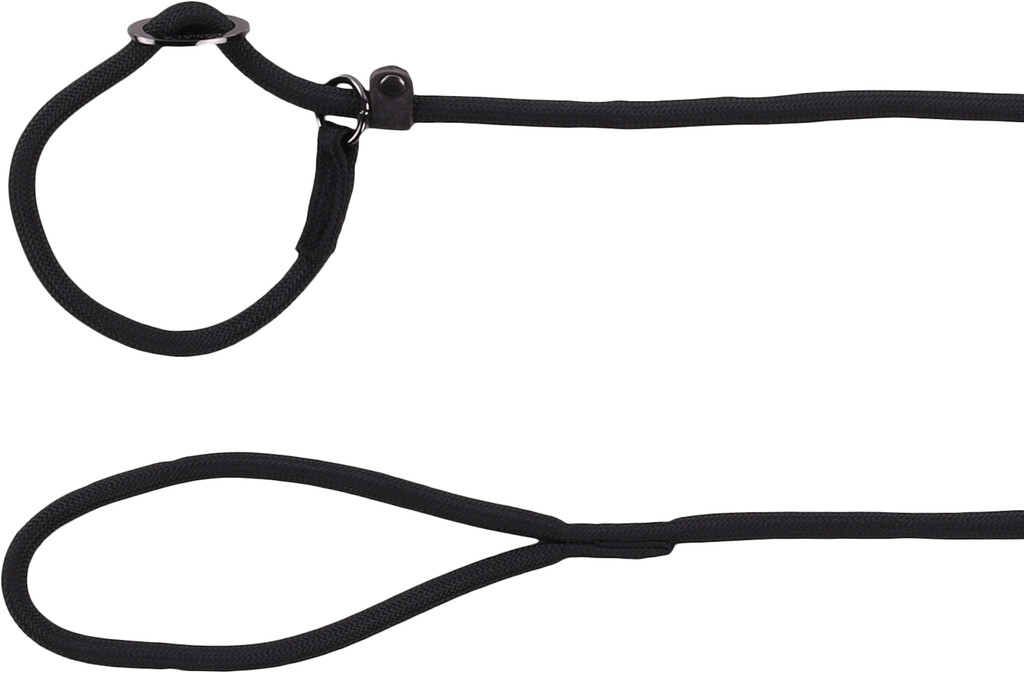 Anti-trek Looplijn Aiden Zwart 170cm 8mm