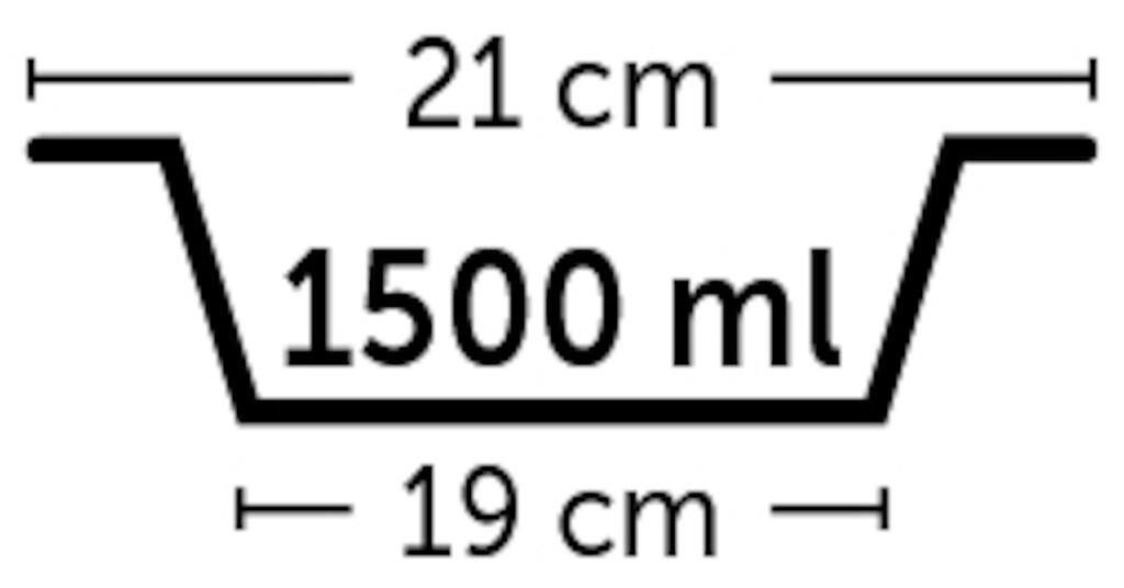 Eet- en drinkpot Kena zwart ⌀ 21cm