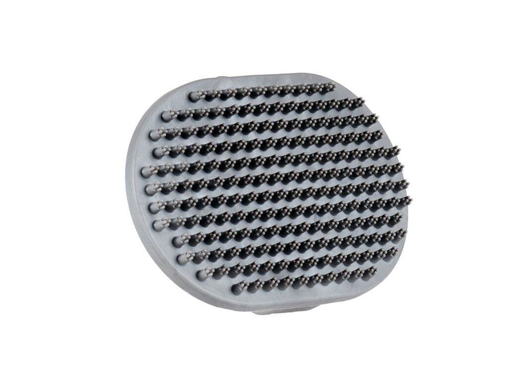 Massageborstel rubber 13cm