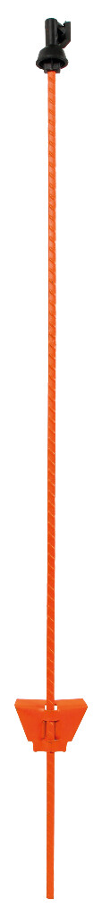 Veerstalen paal oranje 1,00m