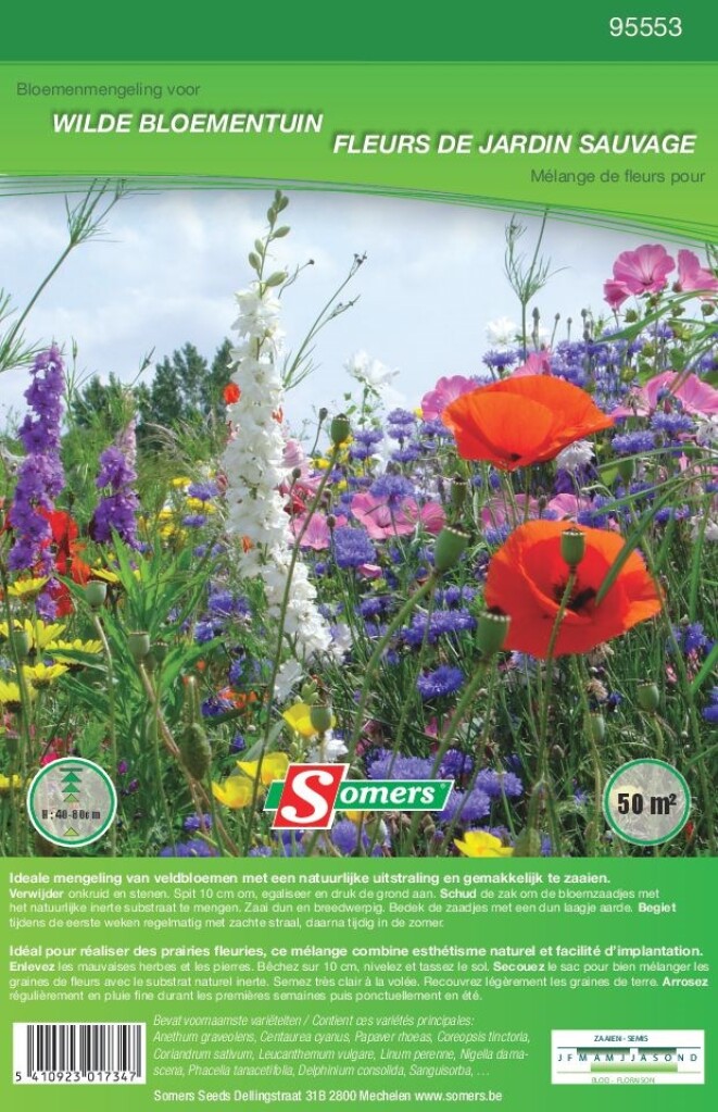 Wilde bloementuin 50m²