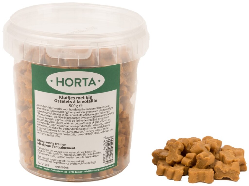 Kluifjes met kip 500g (pot)