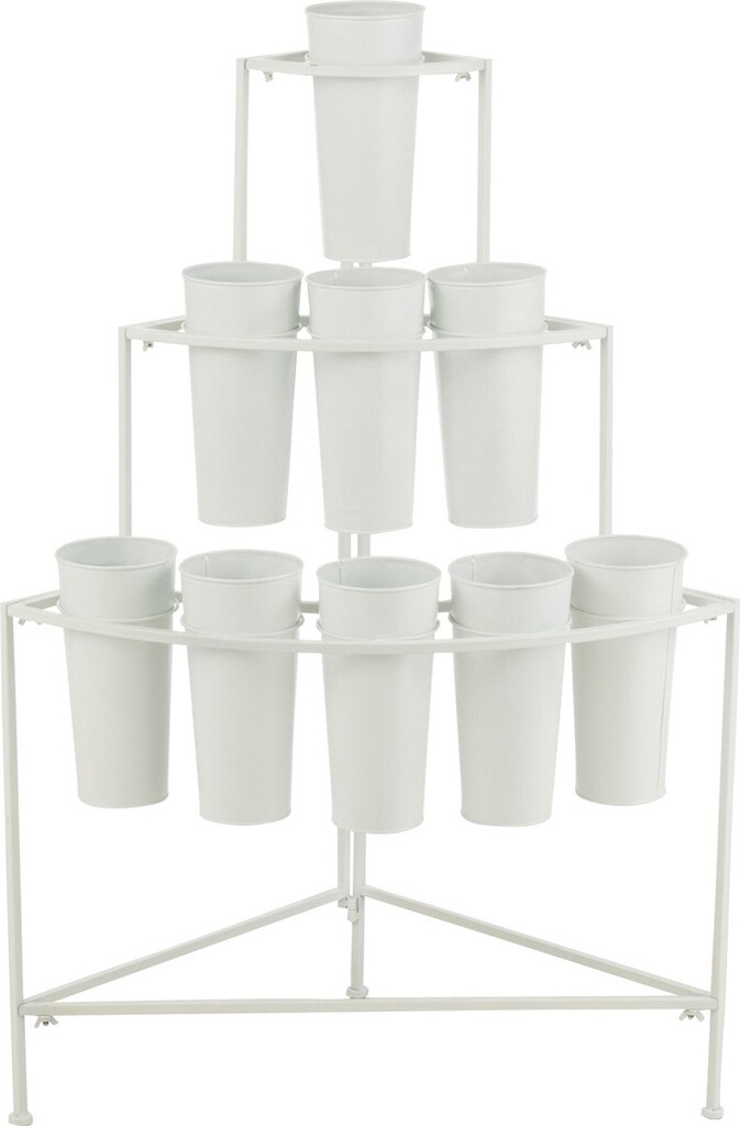 Présentoir à fleurs 9 pièces blanc small