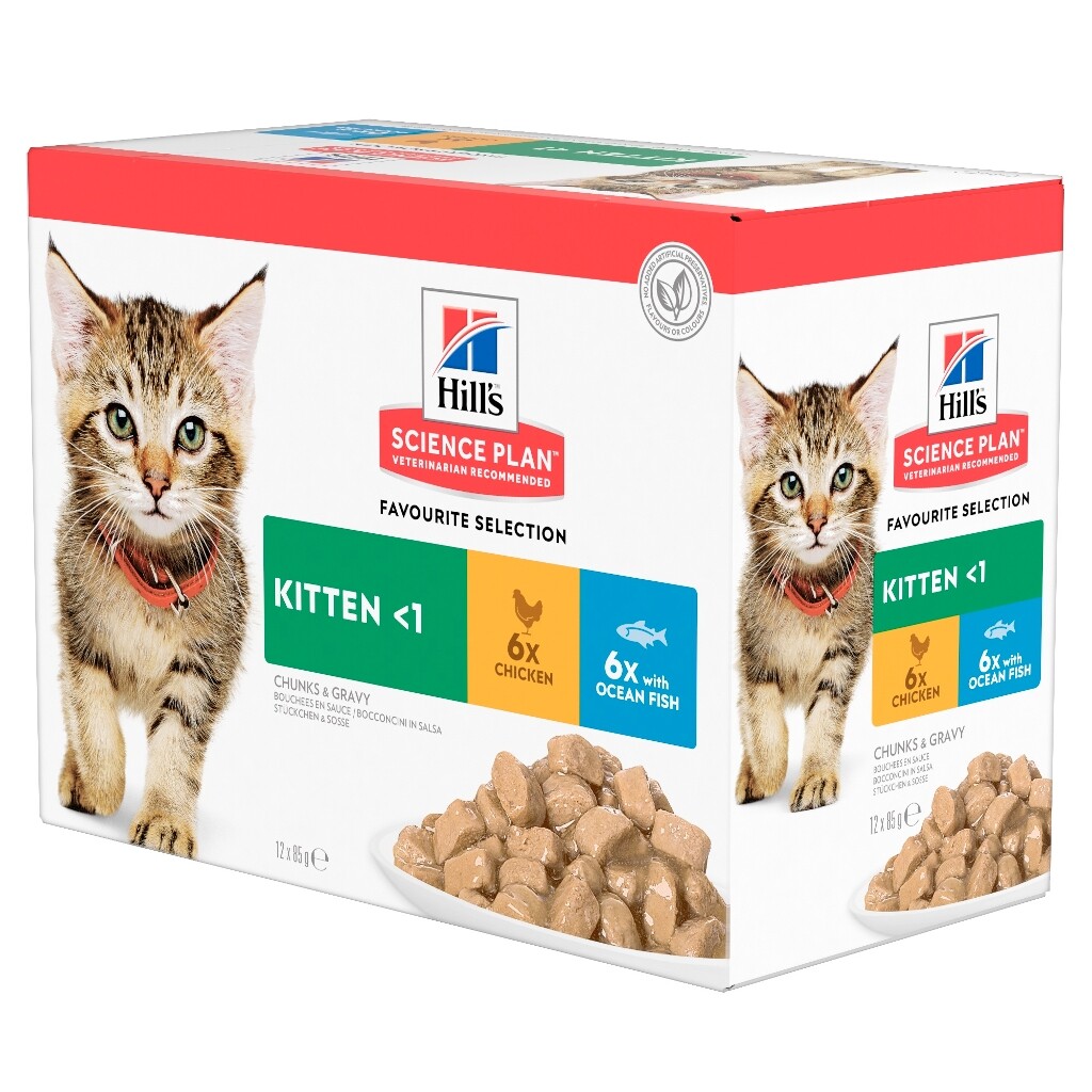 SP Kitten multipack 12 sachets repas pour chaton poulet et poisson 12x85 g