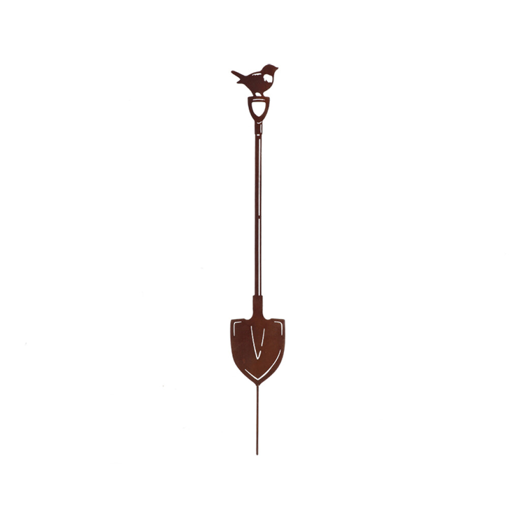 Rouille, piquet de jardin pelle