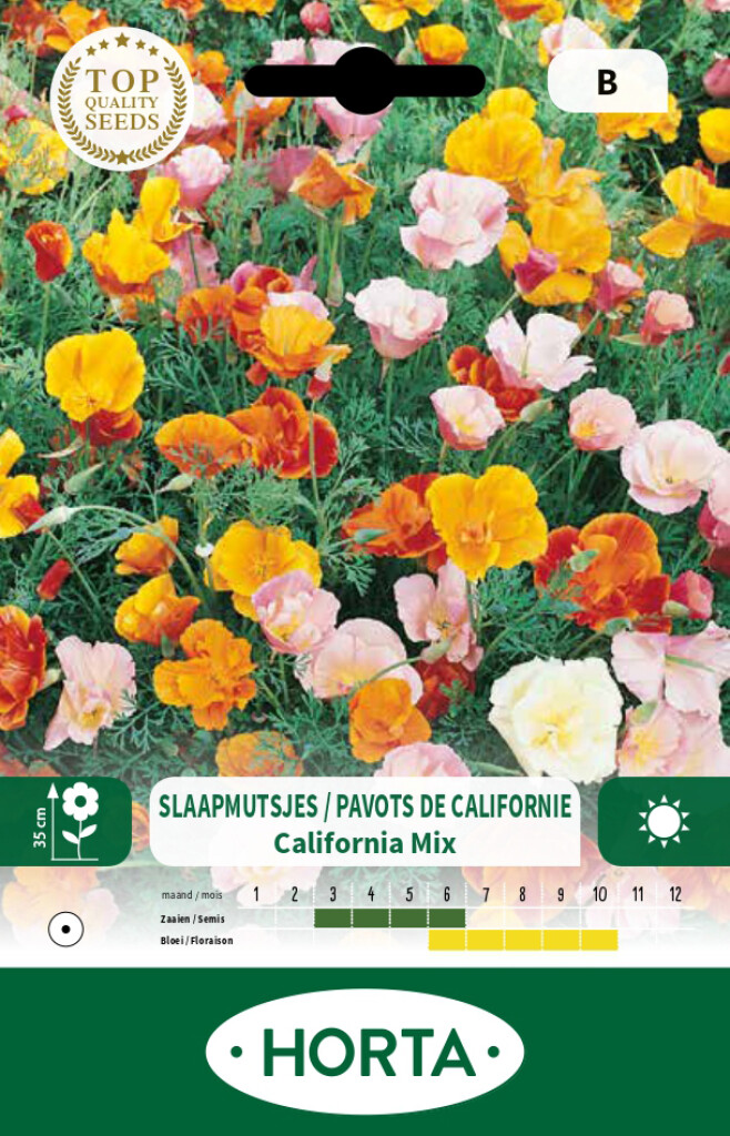 Eschscholzia Californica gemengd