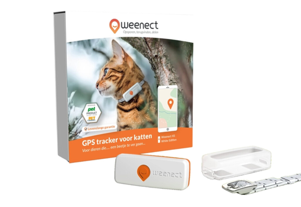 Traceur GPS Chat Blanc Traceur GPS Chat Blanc