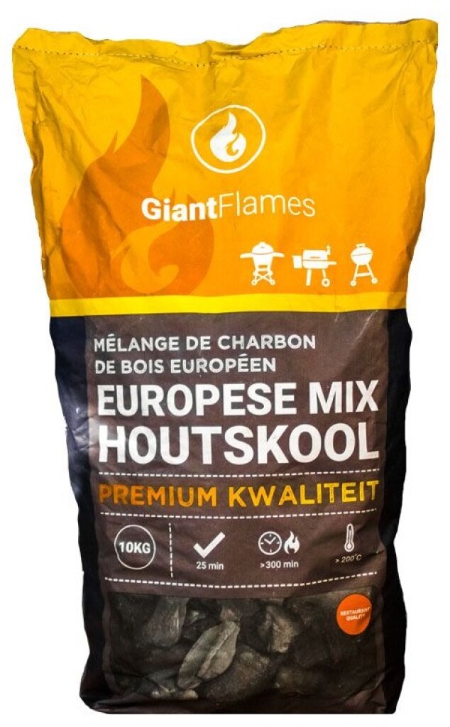 Mélange européen de charbon de bois pour restaurant sac de 10kg