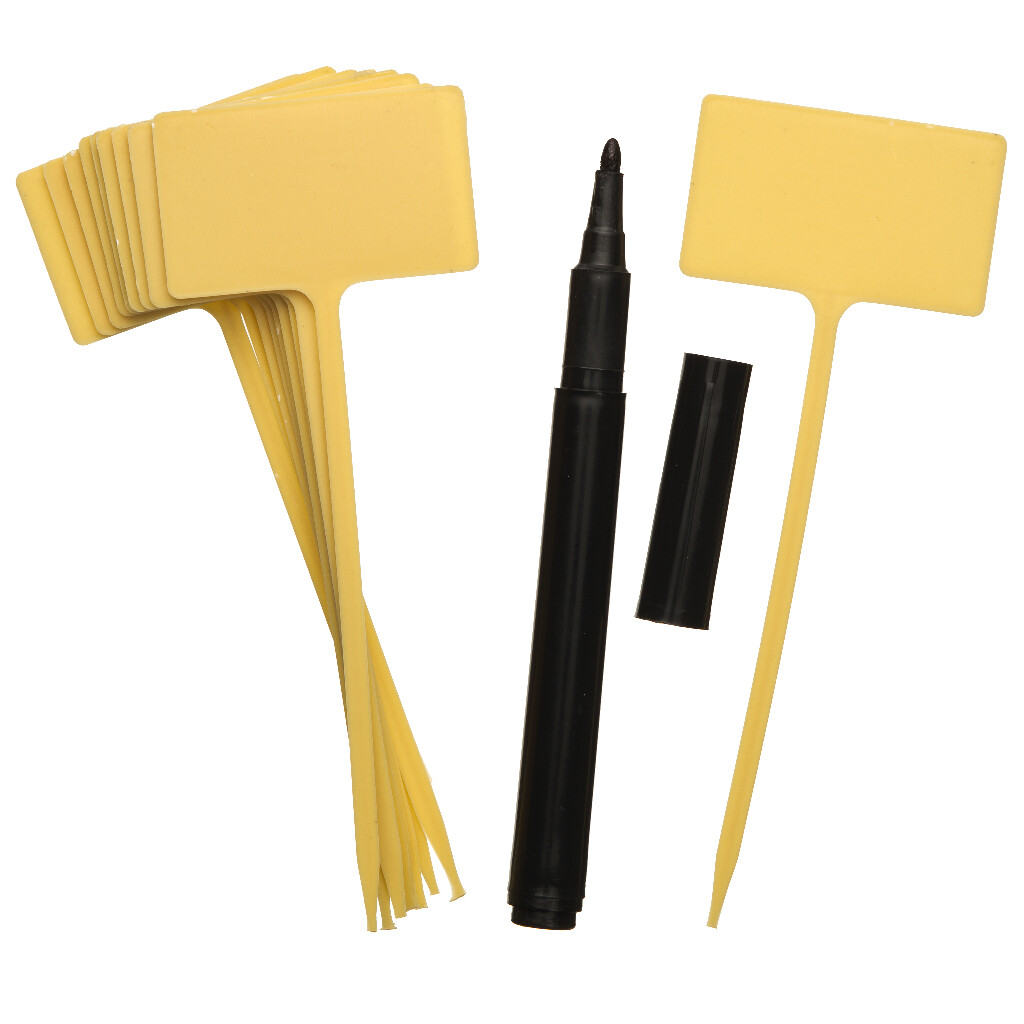 Plaatetiketten met tuinstift (10 stuks) Plaatetiketten met tuinstift (10 stuks)