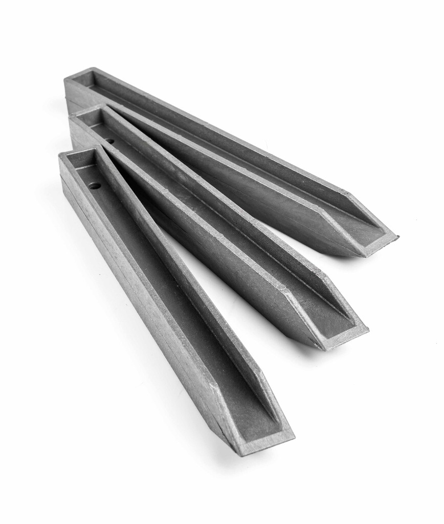 Ecopic 4 x 4 x 38cm h-profiel grijs Ecopic 4 x 4 x 38cm h-profiel grijs