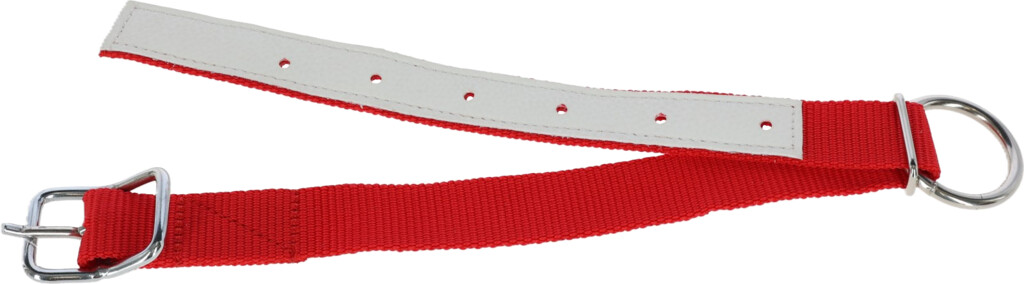 Collier mouton chêvre rouge 60cm en nylon