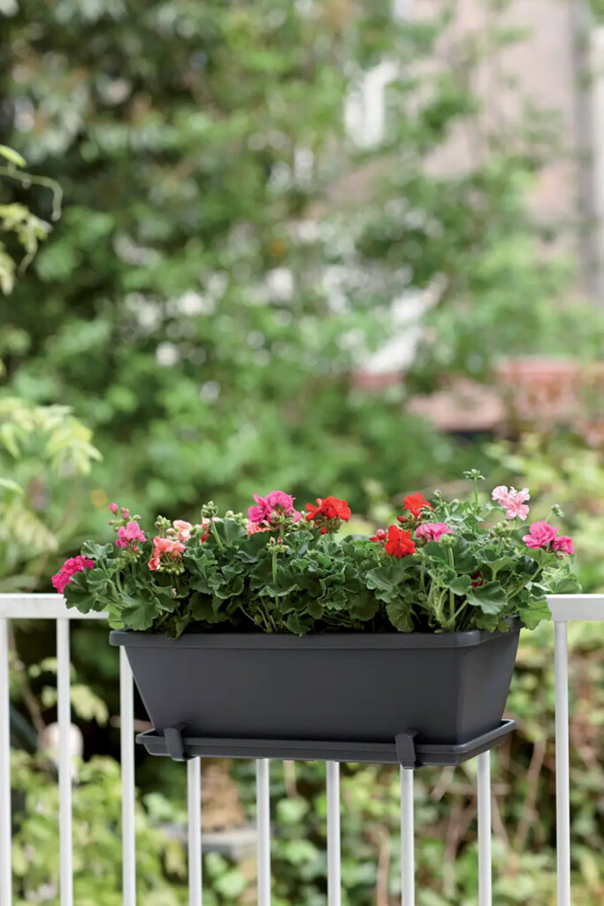 Balconnière Barcelona 40cm anthracite (soucoupe non incluse)