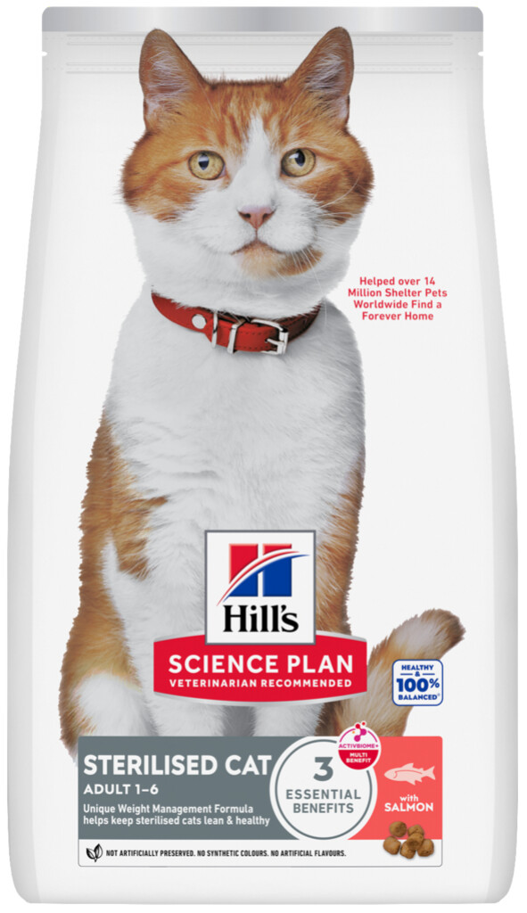 Science Plan Sterilised Adult kattenvoer met zalm 3kg