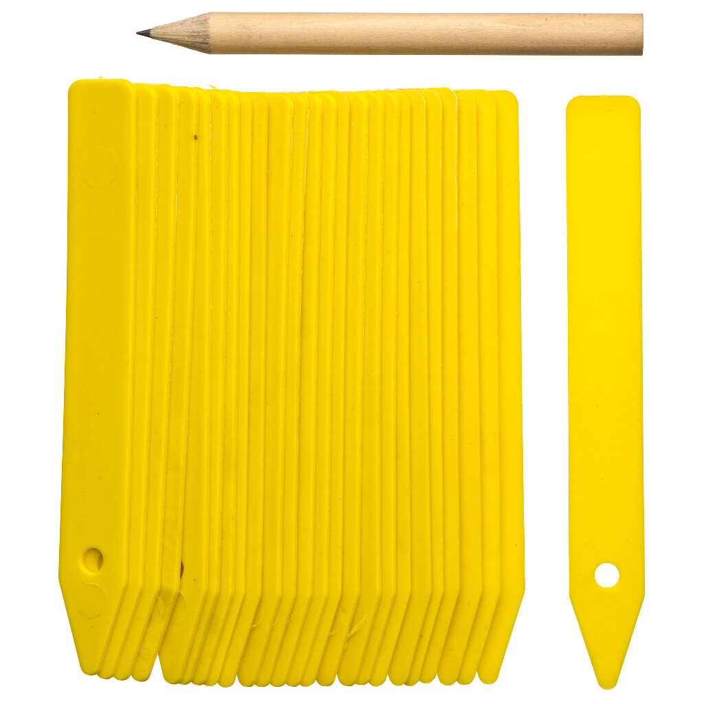 Plantetiketten inclusief potlood (25 stuks) Plantetiketten inclusief potlood (25 stuks)