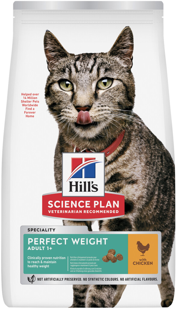 SP Adult Perfect Weight croquettes pour chat au poulet 1,5 kg