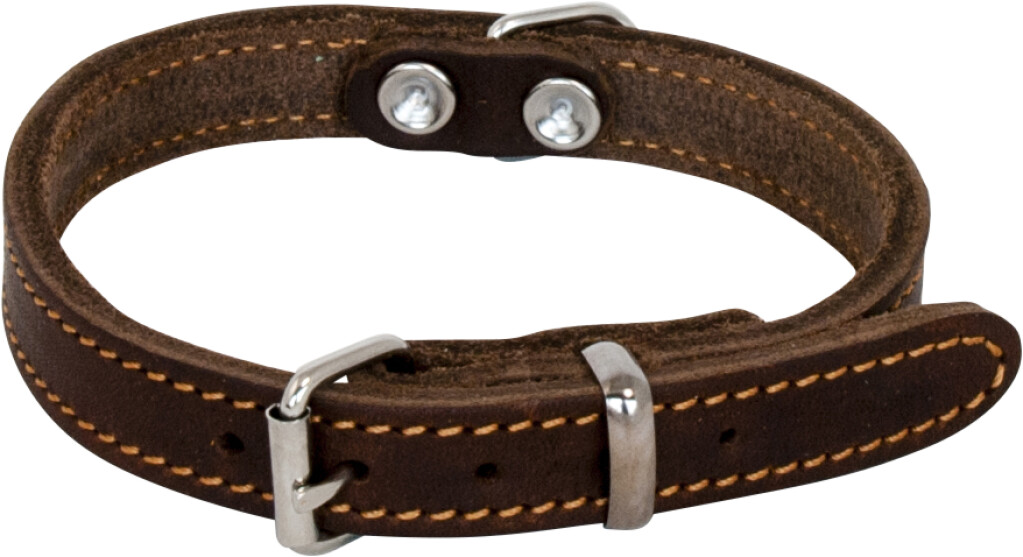JV Collier Cuir Gras Brun 35cm JV Collier Cuir Gras Brun 55cm