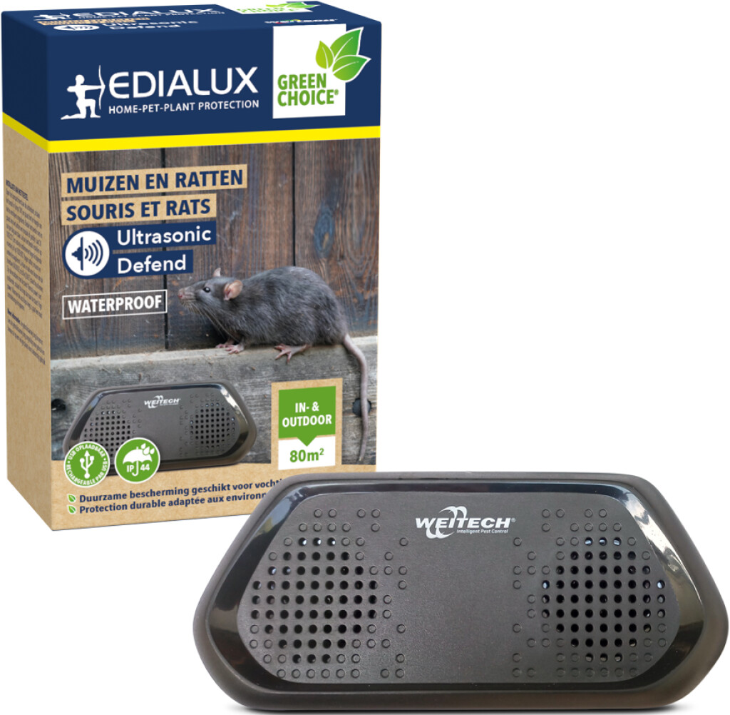 Ultrasonic Defend souris & rats in- & outdoor 1 pièce